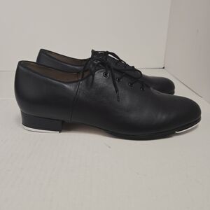 Bloch shoewaven Tap Shoes Women Sz 12 Men 10.5 Black Lace Up Dance New No Box